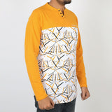 Men's Full Sleeves Round Neck T-Shirt - Mustard, Men's T-Shirts & Polos, Chase Value, Chase Value