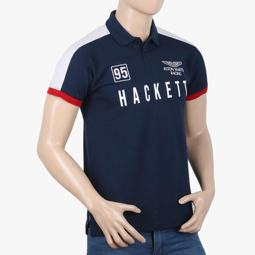 Men's Half Sleeves Polo T-Shirt - Dark Blue, Men's T-Shirts & Polos, Chase Value, Chase Value