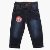 Newborn Girls Pant Denim - Dark Blue, Newborn Girls Shorts Skirts & Pants, Chase Value, Chase Value