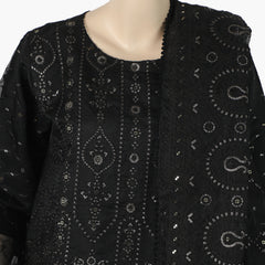 Women's Khadi Shalwar Suit - Black