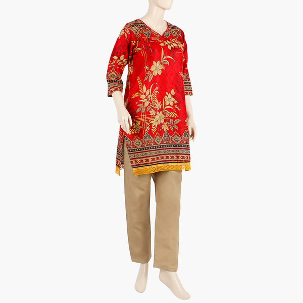 Women's Printed Lawn 2Pcs Suit - Multi Color, Women Shalwar Suits, Chase Value, Chase Value