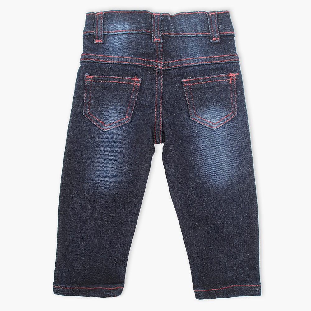 Newborn Girls Pant Denim - Dark Blue, Newborn Girls Shorts Skirts & Pants, Chase Value, Chase Value