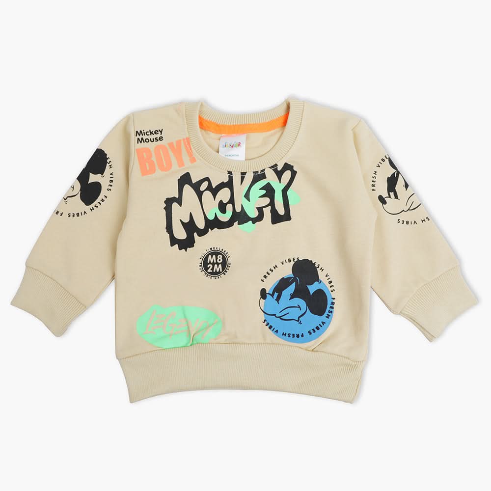 Newborn Boys Full Sleeves T-Shirt - Skin, Newborn Boys Winterwear, Chase Value, Chase Value