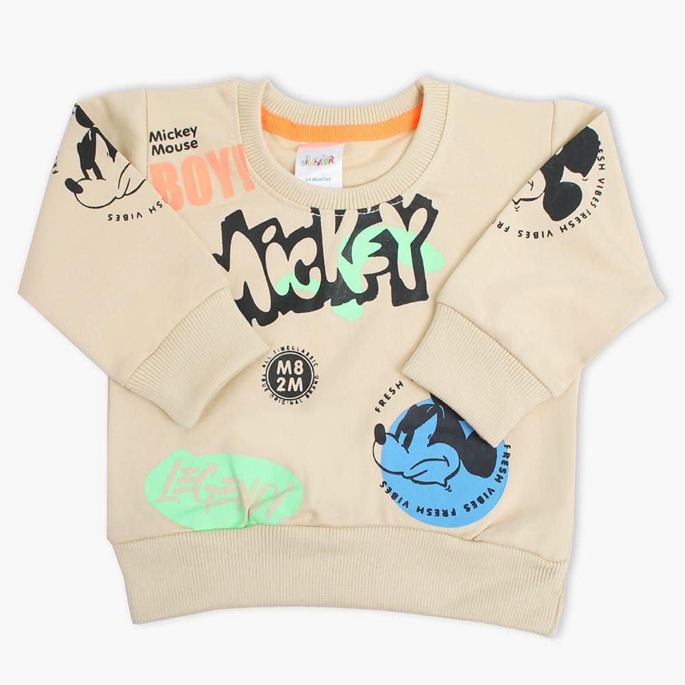 Newborn Boys Full Sleeves T-Shirt - Skin, Newborn Boys Winterwear, Chase Value, Chase Value