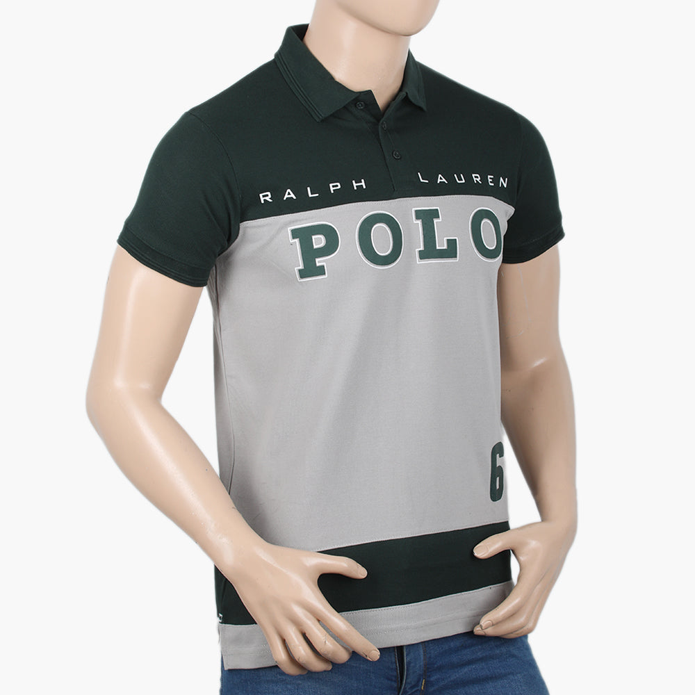 Men's Half Sleeves Polo T-Shirt - Dark Green, Men's T-Shirts & Polos, Chase Value, Chase Value