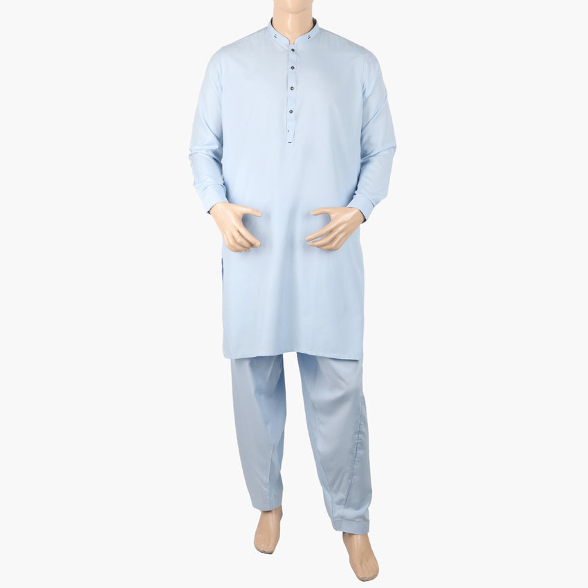 Eminent Men's Trim Fit Kurta Pajama Suit - Light Blue, Men's Shalwar Kameez, Eminent, Chase Value