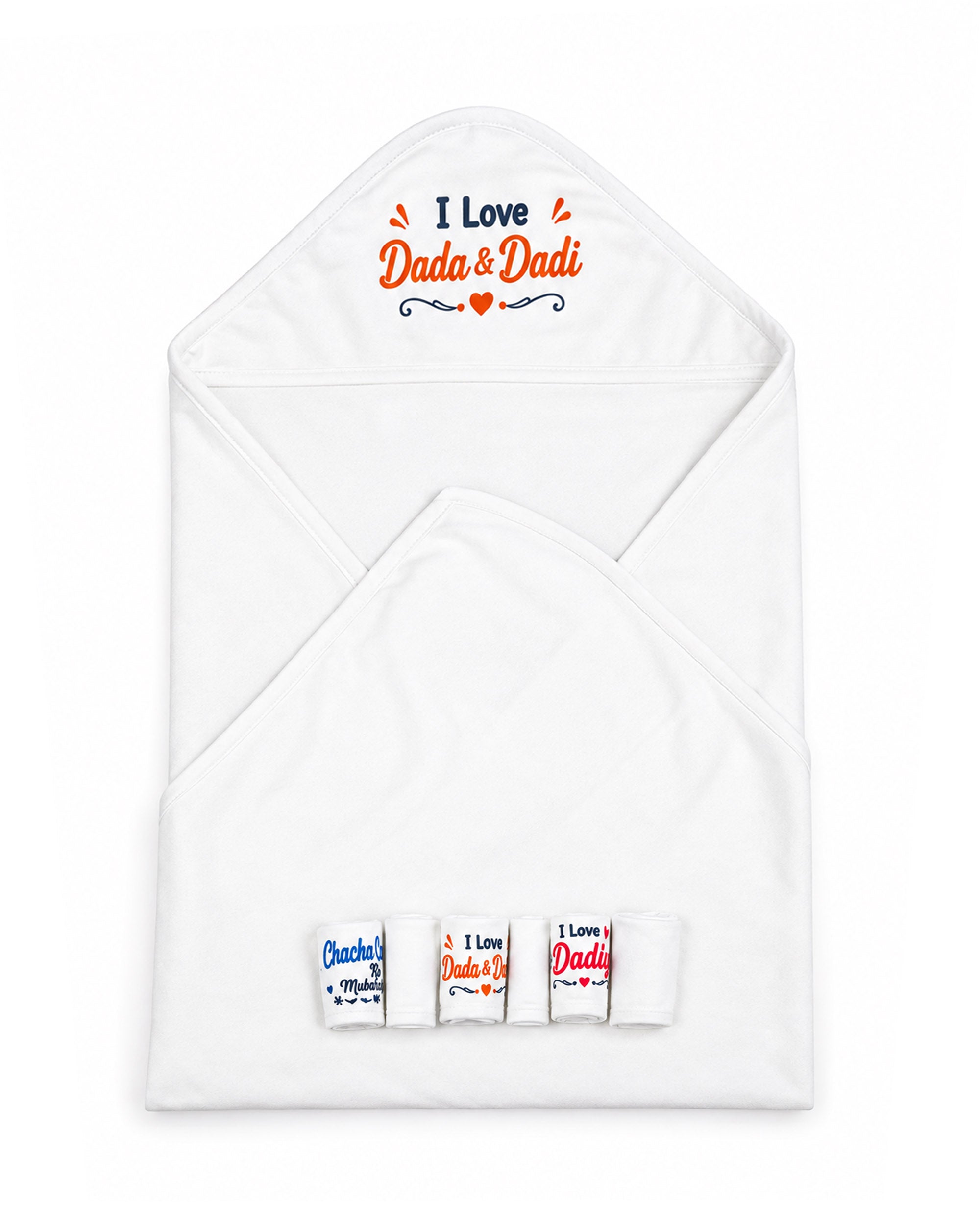 Valuables Newborn Wrapping Sheet Roll & Face Towel