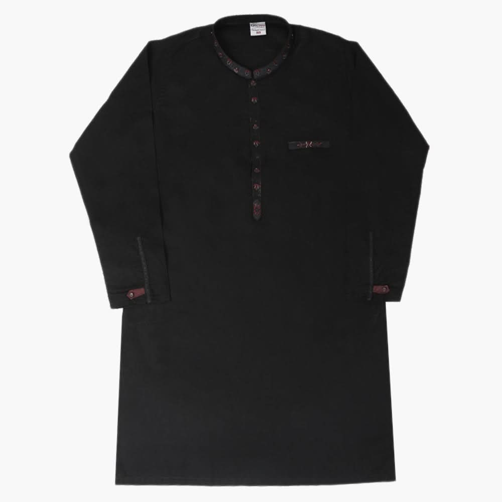 Boys Embroidered Shalwar Suit - Black, Boys Shalwar Kameez, Chase Value, Chase Value