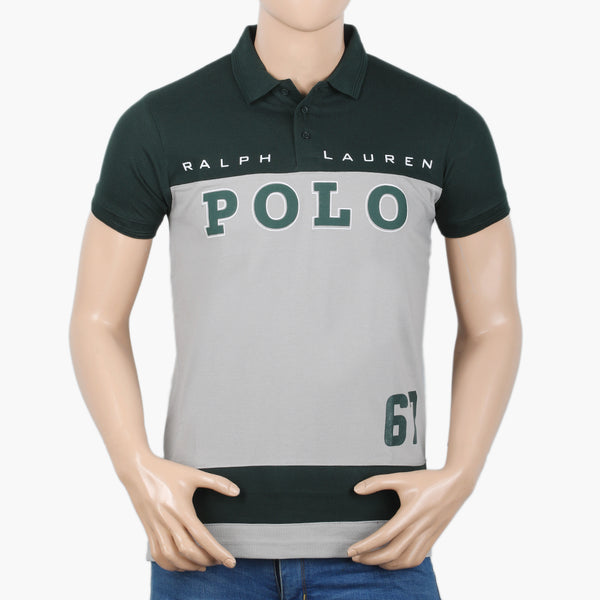 Men's Half Sleeves Polo T-Shirt - Dark Green, Men's T-Shirts & Polos, Chase Value, Chase Value