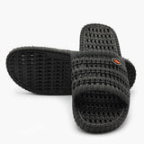 Rubber Bath Slipper - Black, Men's Slippers, Chase Value, Chase Value