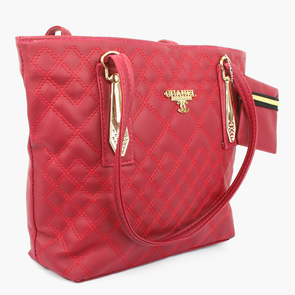 Women's Hand Bag - Maroon, Women Bags, Chase Value, Chase Value