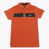 Boys Half Sleeves Polo T-Shirt - Rust, Boys T-Shirts, Chase Value, Chase Value