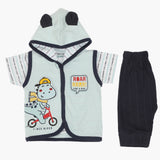 Newborn Boys Hoodie T-Shirt - Sky Blue, Newborn Boys Shirts & T-Shirts, Chase Value, Chase Value