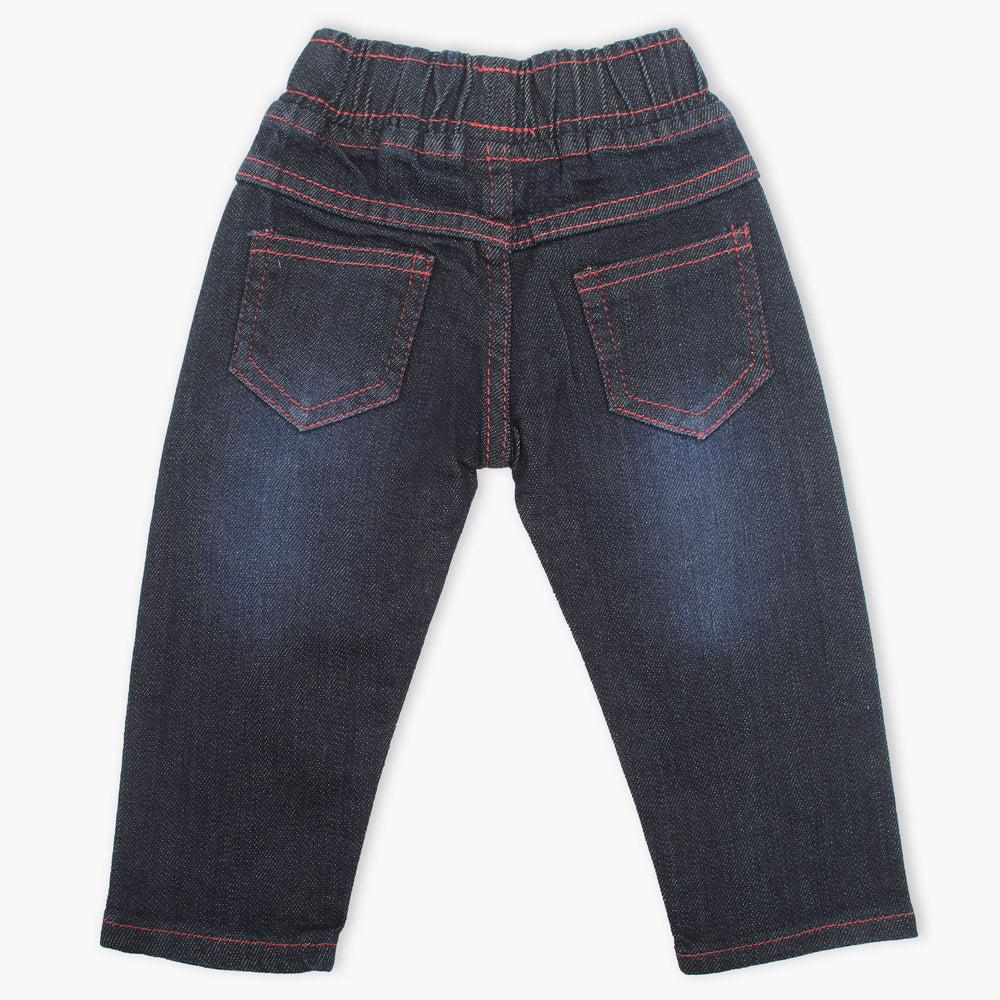 Newborn Girls Pant Denim - Dark Blue, Newborn Girls Shorts Skirts & Pants, Chase Value, Chase Value