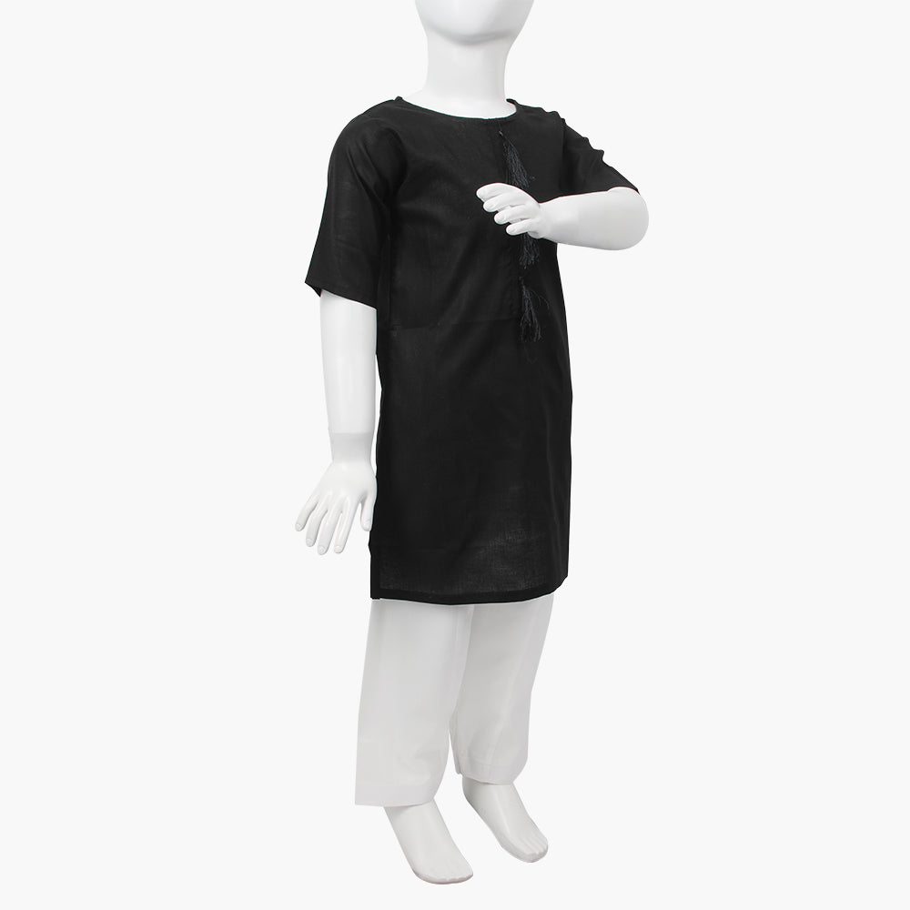 Girls Basic Kurti - Black, Girls Kurti, Chase Value, Chase Value