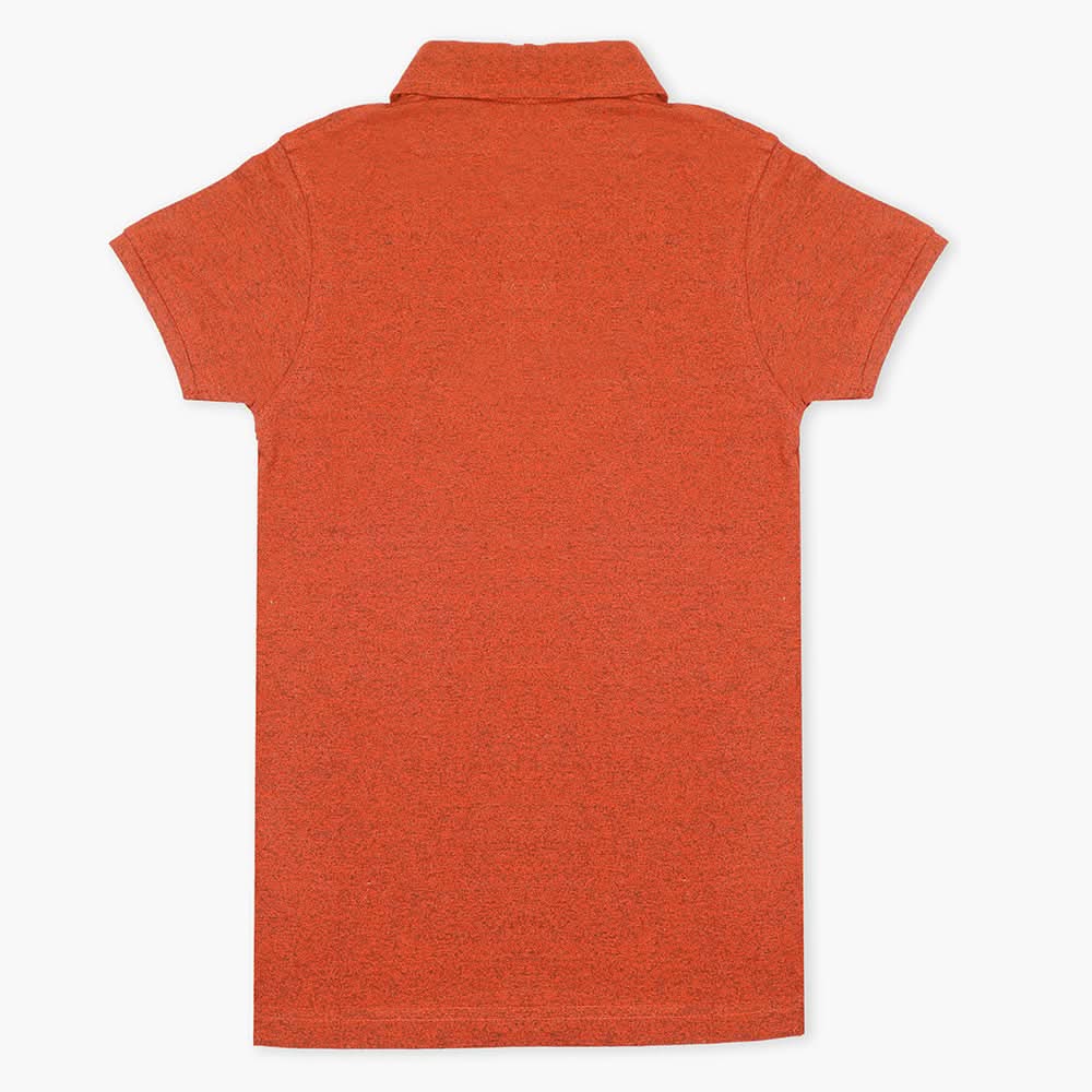Boys Half Sleeves Polo T-Shirt - Rust, Boys T-Shirts, Chase Value, Chase Value