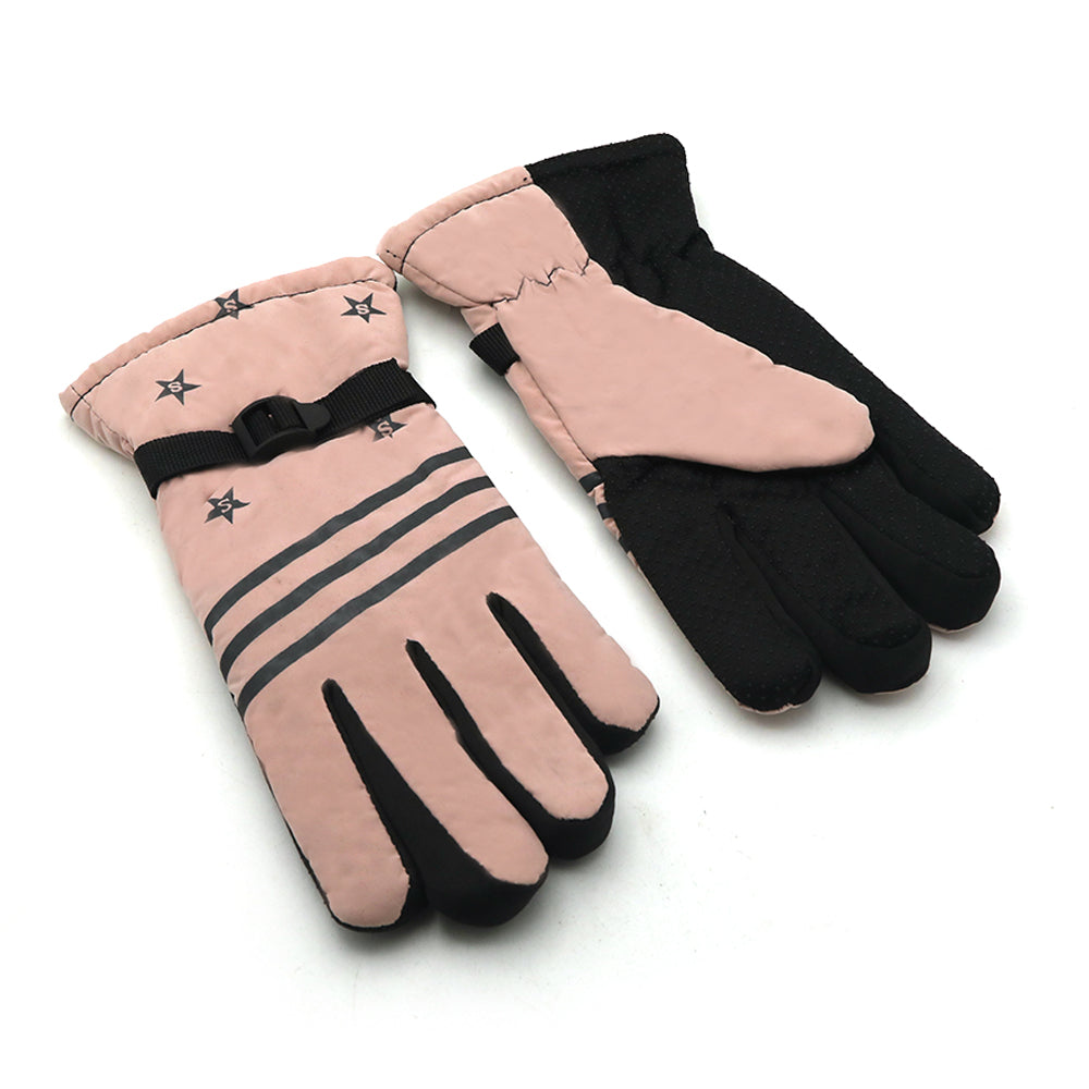 Winter Gloves For Kids - Tea Pink, Boys Caps & Gloves, Chase Value, Chase Value