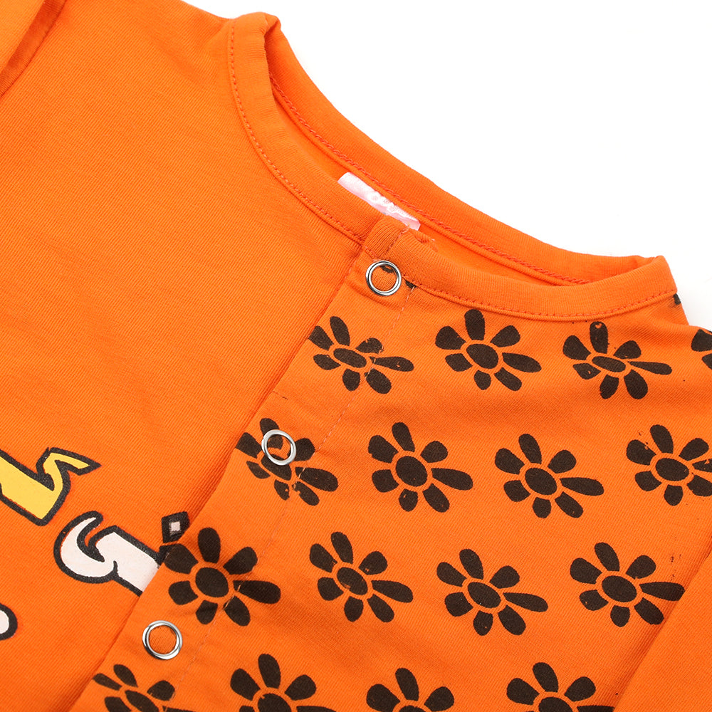 Newborn Boys Romper - Orange, Newborn Boys Rompers, Chase Value, Chase Value