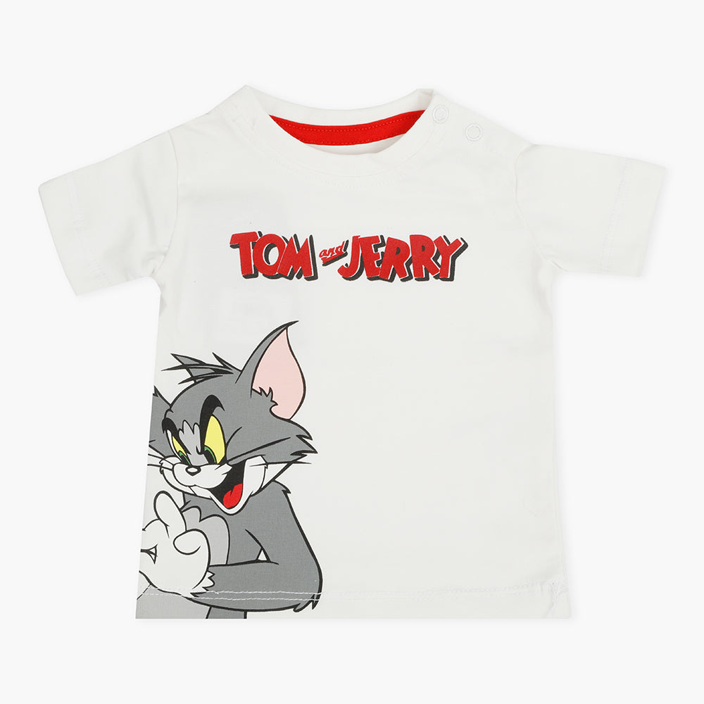 Eminent Newborn Boys Half Sleeves T-Shirt - White, Newborn Boys Shirts & T-Shirts, Eminent, Chase Value