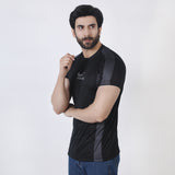 Men's Half Sleeves Round Neck T-Shirt - Black, Men's T-Shirts & Polos, Chase Value, Chase Value