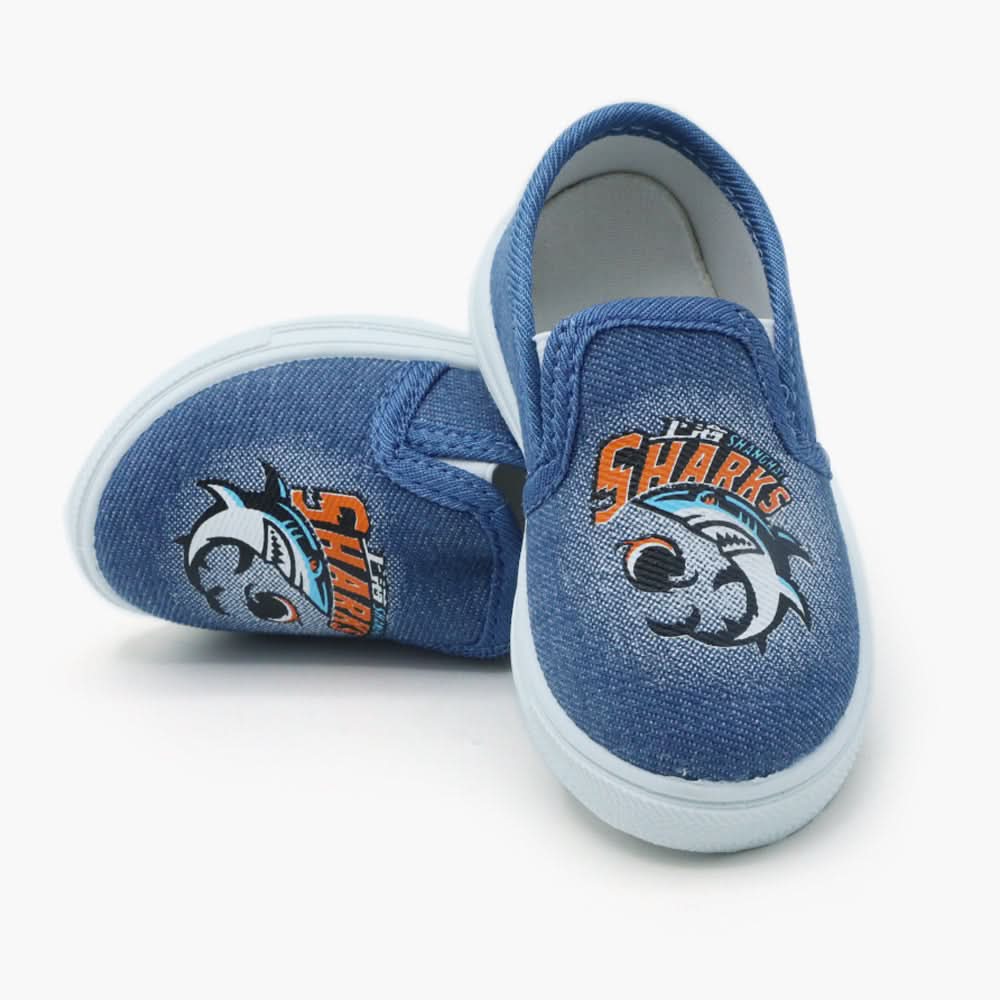 Boys Canvas Shoes - Blue, Boys Casual Shoes & Sneakers, Chase Value, Chase Value