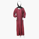Women's Zipper Abaya - Maroon, Women Abayas, Chase Value, Chase Value