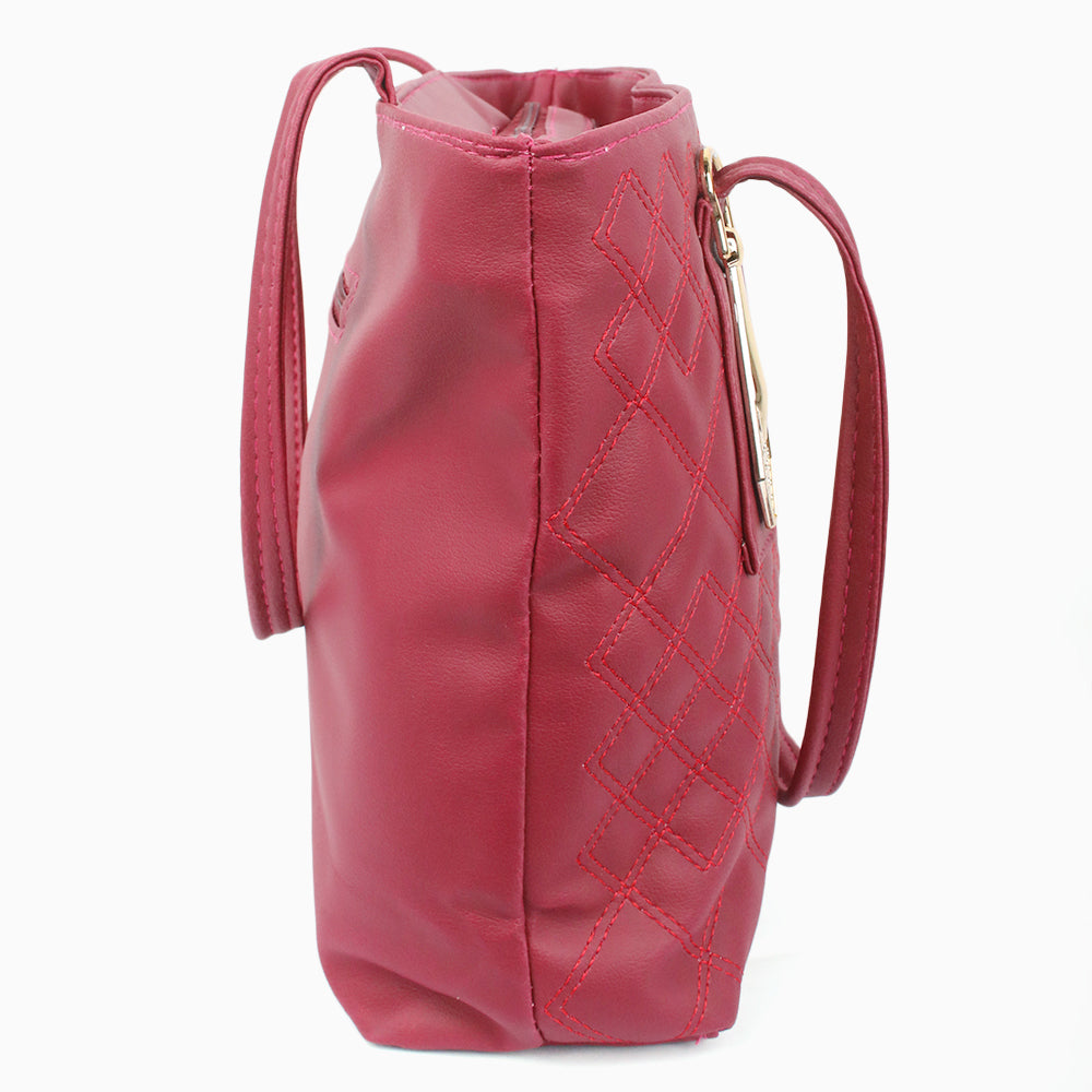 Women's Hand Bag - Maroon, Women Bags, Chase Value, Chase Value