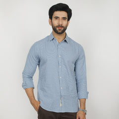 Eminent Men's Casual Check Shirt - Blue