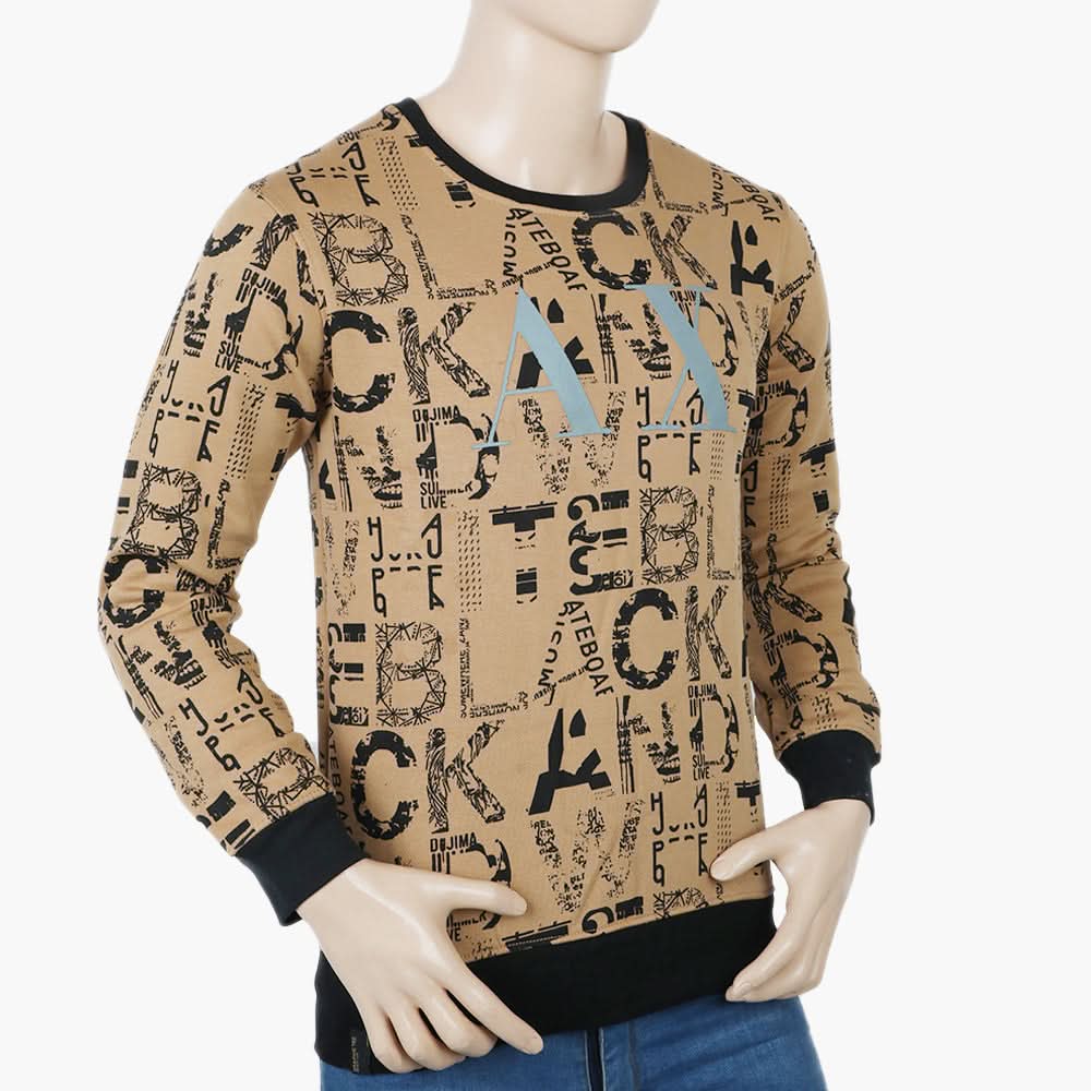 Men's Sweat Shirt - Light Brown, Men's Sweater & Sweat Shirts, Chase Value, Chase Value