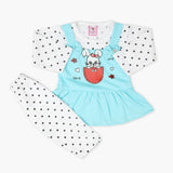 Newborn Girls Full Sleeves Suit - Sky Blue, Newborn Girls Winterwear, Chase Value, Chase Value