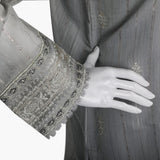 Women's Fancy 3Pcs Suit - Grey, Women Shalwar Suits, Chase Value, Chase Value
