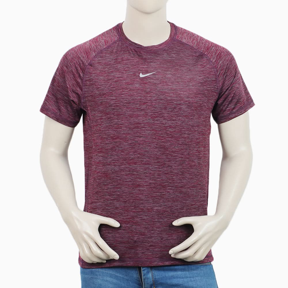 Men's Half Sleeves T-Shirt - Maroon, Men's T-Shirts & Polos, Chase Value, Chase Value