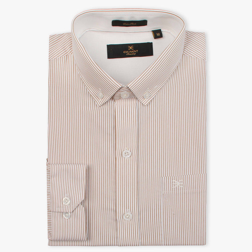Eminent Men's Stripe Shirt - Beige, Men's Shirts, Eminent, Chase Value