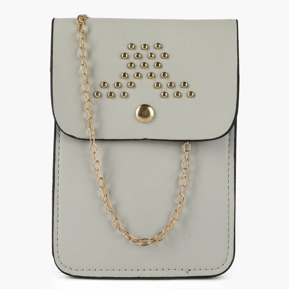 Women's Mobile Pouch - Light Grey, Women Clutches, Chase Value, Chase Value