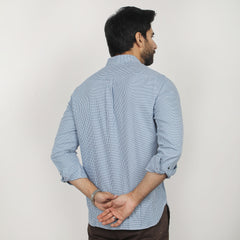 Eminent Men's Casual Check Shirt - Blue