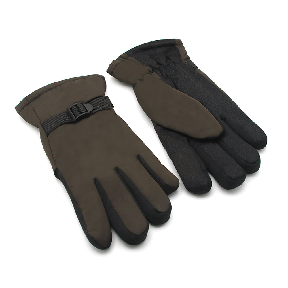 Winter Gloves For Kids - Brown, Boys Caps & Gloves, Chase Value, Chase Value