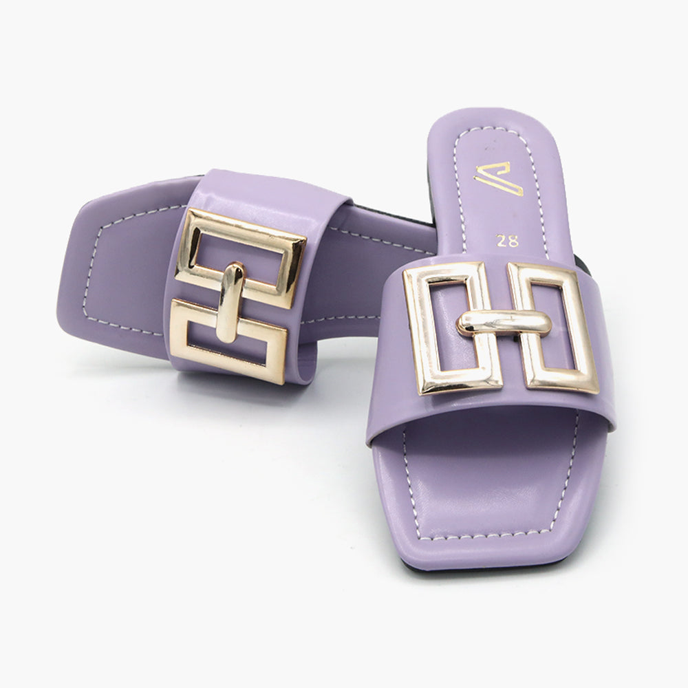 Girls Slipper - Purple, Girls Slippers, Chase Value, Chase Value