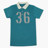 Boys Half Sleeves Polo T-Shirt - Sea Green, Boys T-Shirts, Chase Value, Chase Value