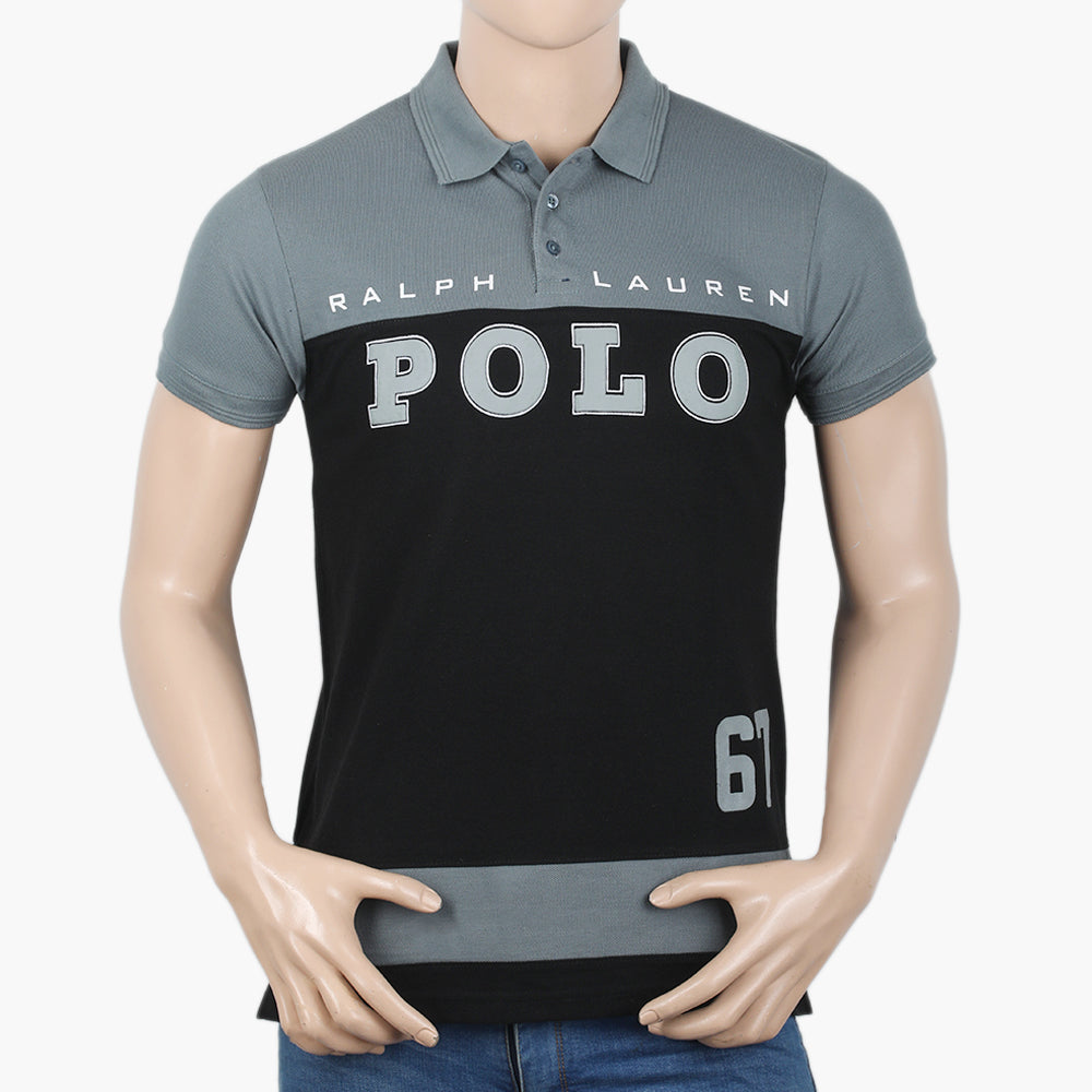 Men's Half Sleeves Polo T-Shirt - Grey, Men's T-Shirts & Polos, Chase Value, Chase Value