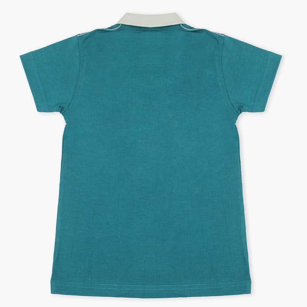 Boys Half Sleeves Polo T-Shirt - Sea Green, Boys T-Shirts, Chase Value, Chase Value
