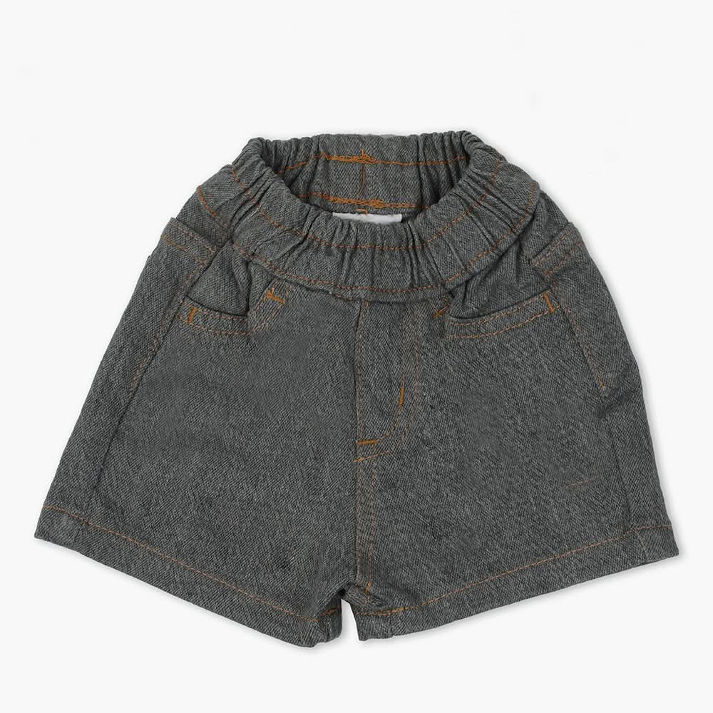 Newborn Boy Denim Short - Grey, Newborn Boys Shorts & Pants, Chase Value, Chase Value