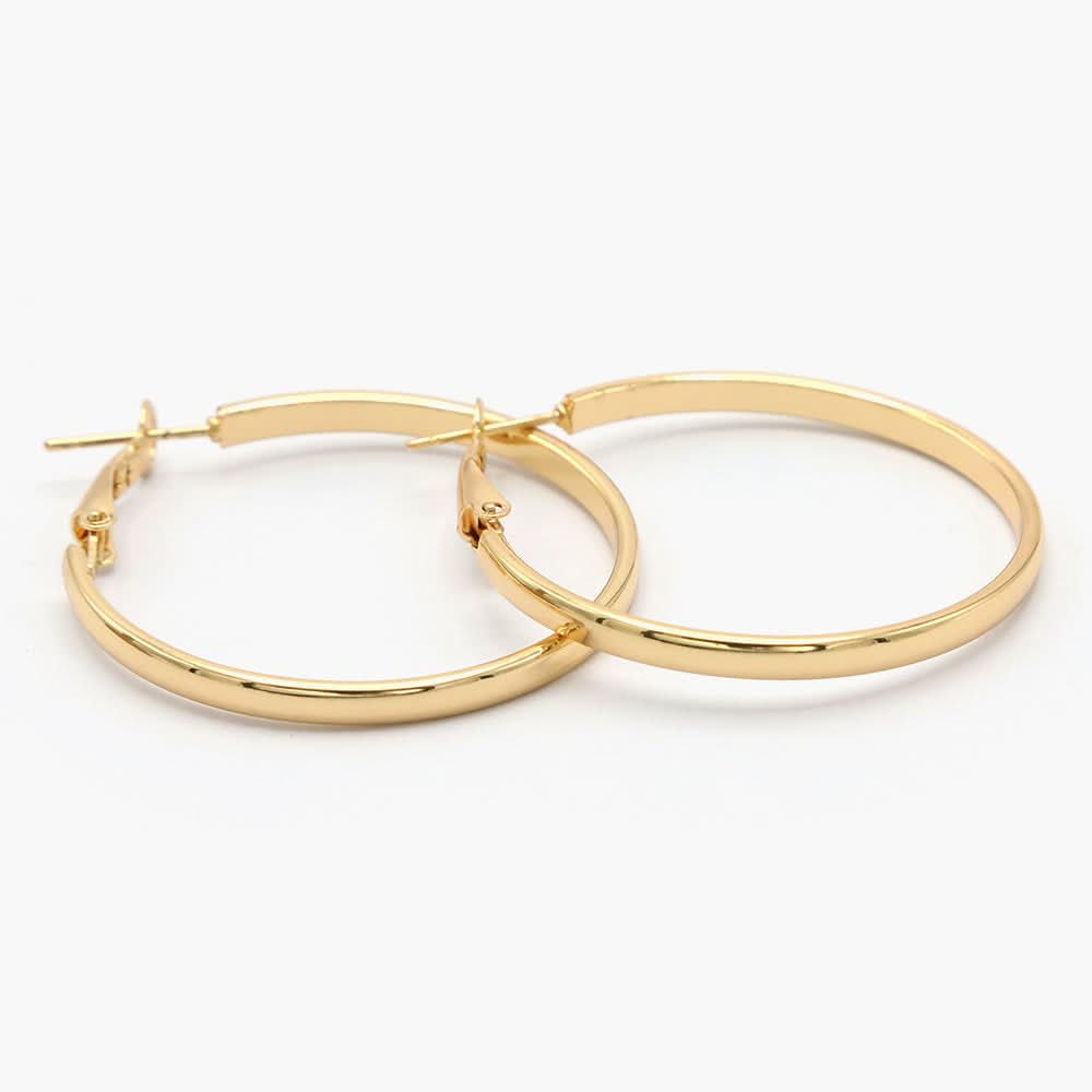 Women's Ear Hoops - Golden, Women Earrings & Tops, Chase Value, Chase Value