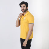 Men's Half Sleeves Polo T-Shirt - Yellow, Men's T-Shirts & Polos, Chase Value, Chase Value