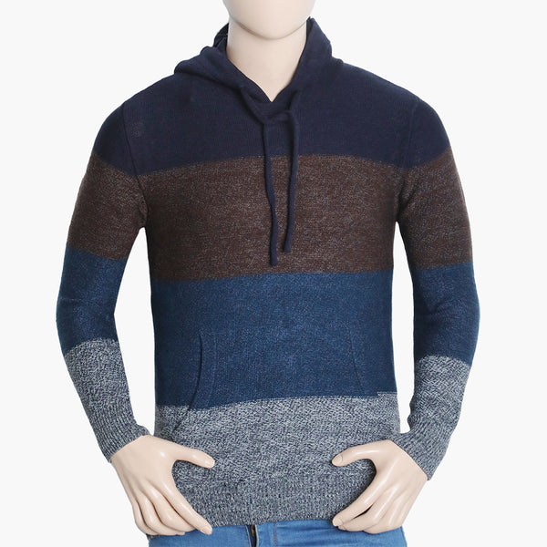 Men's Hoodie Sweater - Blue & Brown, Men's Sweater & Sweat Shirts, Eminent, Chase Value