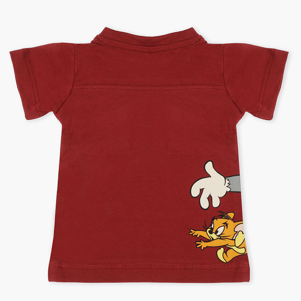 Eminent Newborn Boys Half Sleeves T-Shirt - Maroon, Newborn Boys Shirts & T-Shirts, Eminent, Chase Value
