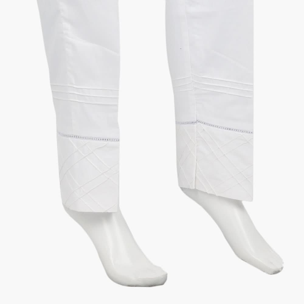 Women's Woven Trouser - White, Women Pants & Tights, Chase Value, Chase Value