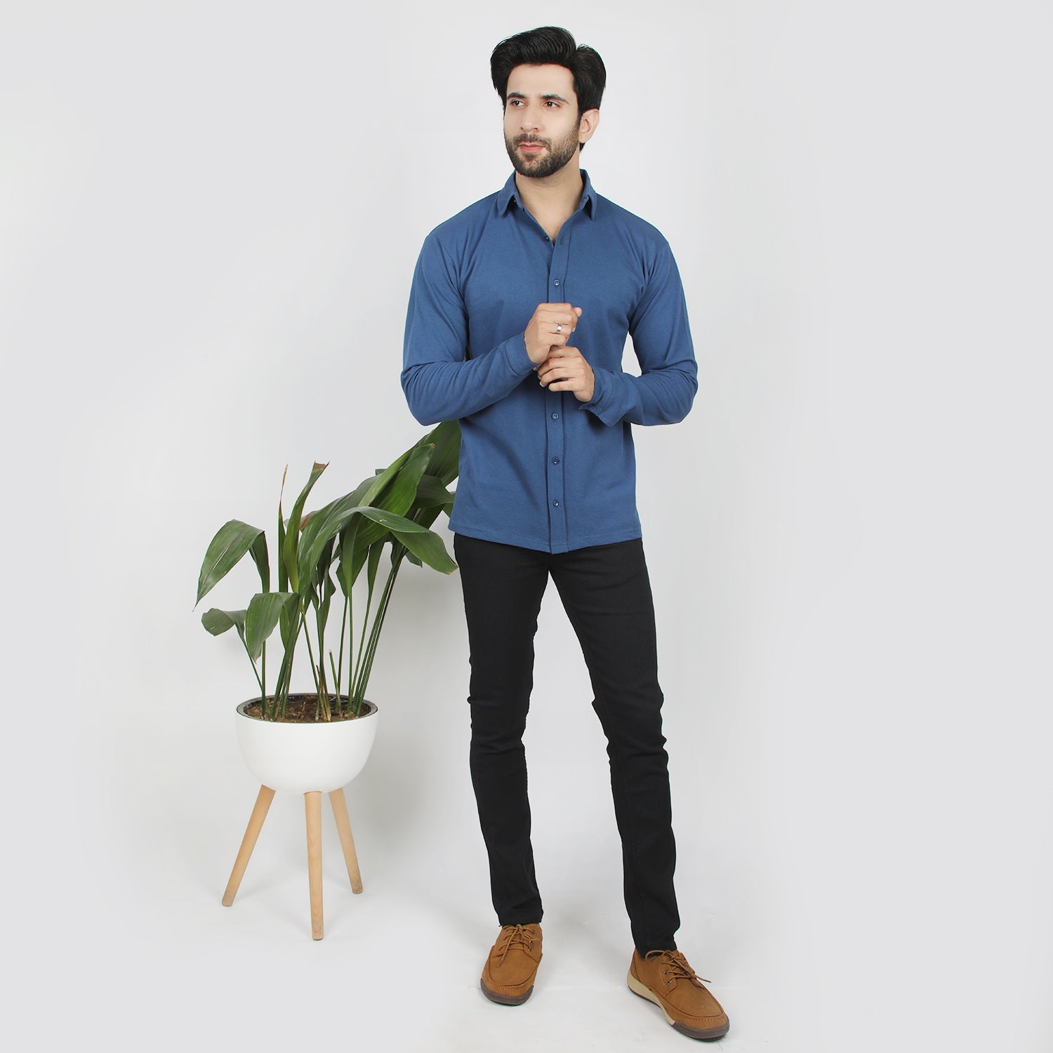 Eminent Men's Front Open Shirt - Navy Blue, Men's Shirts, Eminent, Chase Value