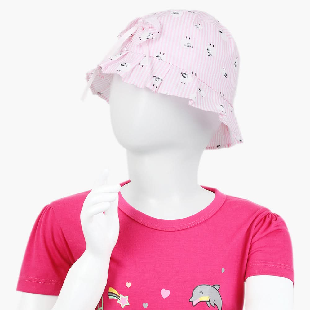 Girls Floppy Cap - Pink, Girls Caps & Hats, Chase Value, Chase Value