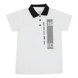 Boys Half Sleeves Polo T-Shirt - White, Boys T-Shirts, Chase Value, Chase Value