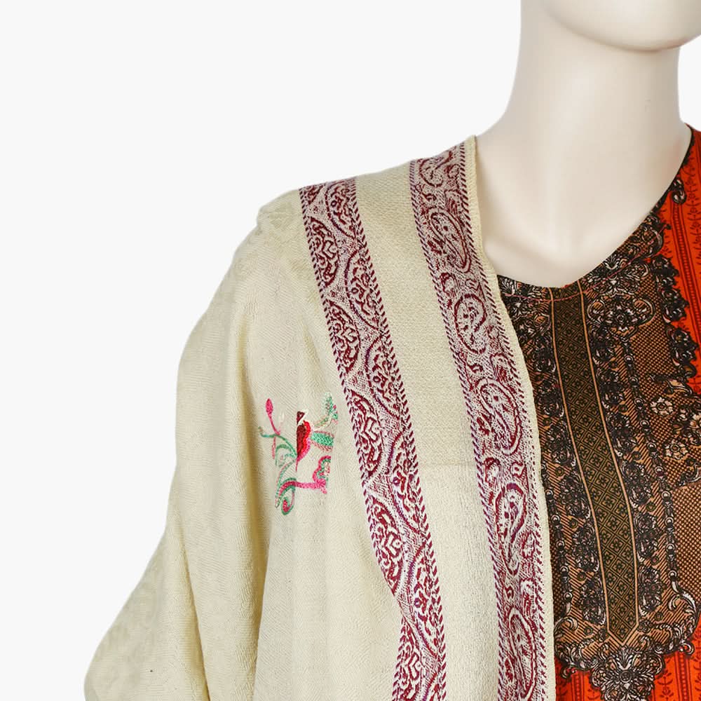 Women's Embroidered Shawl - Beige, Women Shawls & Scarves, Chase Value, Chase Value